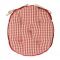 ПОДУШКА ДЛЯ КРЕСЛА, COMPTOIR DE FAMILLE,  ROUND CHAIR PAD MAMI CARREAU RED D40CM COTTON, АРТИКУЛ 4175