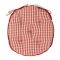 ПОДУШКА ДЛЯ КРЕСЛА, COMPTOIR DE FAMILLE,  ROUND CHAIR PAD MAMI CARREAU RED D40CM COTTON, АРТИКУЛ 4175