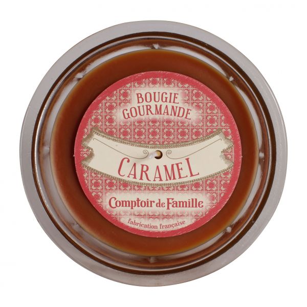 СВЕЧА, COMPTOIR DE FAMILLE,  CANDLE CARAMEL GOURMANDE BEIGE D12XH8 PARRAFFIN, АРТИКУЛ 4453