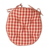 ПОДУШКА ДЛЯ КРЕСЛА, COMPTOIR DE FAMILLE,  ROUND CHAIR PAD CAMPAGNE RED D40CM COTTON, АРТИКУЛ 4883