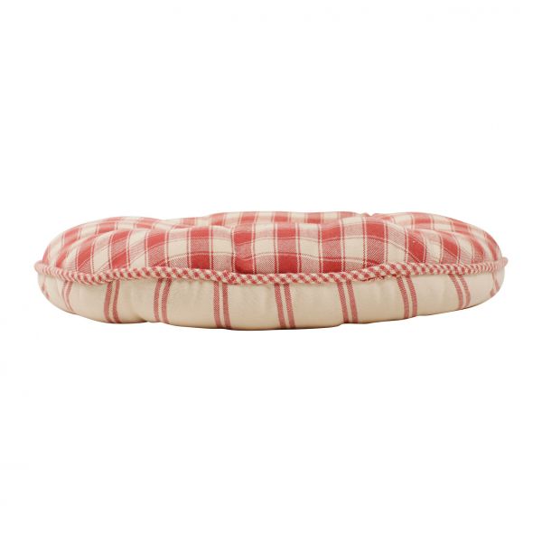 ПОДУШКА ДЛЯ КРЕСЛА, COMPTOIR DE FAMILLE,  ROUND CHAIR PAD CAMPAGNE RED D40CM COTTON, АРТИКУЛ 4883