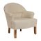 КРЕСЛО, COMPTOIR DE FAMILLE,  ARMCHAIR CHAMBRAY CREAM 70X64H74CM PINE+COTTON, АРТИКУЛ 5225