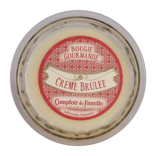 СВЕЧА, COMPTOIR DE FAMILLE,  CANDLE CREME BRULEE GOURMANDE CREAM D12XH8 PARRAFI, АРТИКУЛ 5314