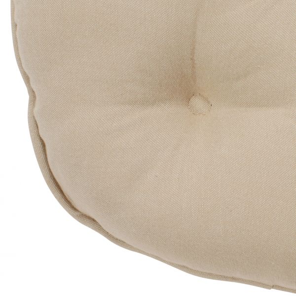 ПОДУШКА ДЛЯ КРЕСЛА, COMPTOIR DE FAMILLE,  ROUND CHAIR PAD CHAMBRAY BEIGE D40CM COTTON, АРТИКУЛ 5451
