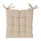 ПОДУШКА ДЛЯ КРЕСЛА, COMPTOIR DE FAMILLE,  SQARE CHAIR PAD CHAMBRAY BEIGE 40X40CM COTTON, АРТИКУЛ 5452