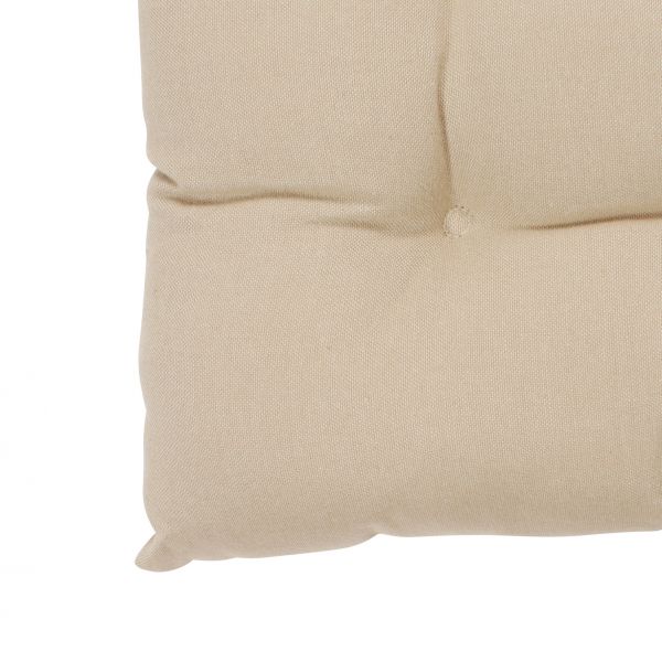 ПОДУШКА ДЛЯ КРЕСЛА, COMPTOIR DE FAMILLE,  SQARE CHAIR PAD CHAMBRAY BEIGE 40X40CM COTTON, АРТИКУЛ 5452