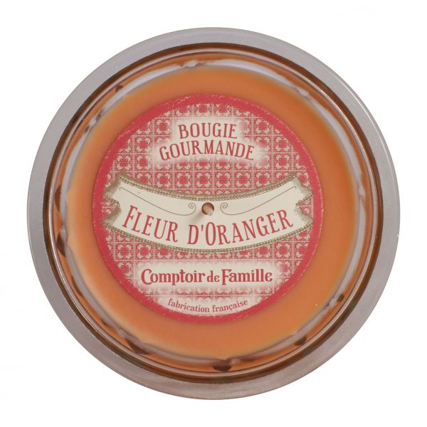 СВЕЧА, COMPTOIR DE FAMILLE,  CANDLE FLEUR ORANGER GOURMANDE ORANGE D12XH8 PARRA, АРТИКУЛ 5871