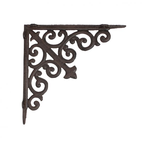 КРОНШТЕЙН ДЛЯ ПОЛКИ, COMPTOIR DE FAMILLE,  BRACKET FOR SHELF MODULE NAT 20X20X2.9CM CAST IRON, АРТИКУЛ 639