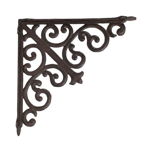 КРОНШТЕЙН ДЛЯ ПОЛКИ, COMPTOIR DE FAMILLE,  BRACKET FOR SHELF MODULE NAT 24.7X24.7X3 CAST IRON, АРТИКУЛ 640
