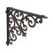 КРОНШТЕЙН ДЛЯ ПОЛКИ, COMPTOIR DE FAMILLE,  BRACKET FOR SHELF MODULE NAT 24.7X24.7X3 CAST IRON, АРТИКУЛ 640
