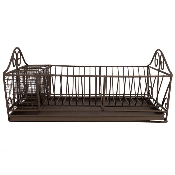 СУШИЛКА ДЛЯ ПОСУДЫ, COMPTOIR DE FAMILLE,  DISH DRAINER 4 SECTIONS CUISIN NAT 40X28XH18 IRON, АРТИКУЛ 676
