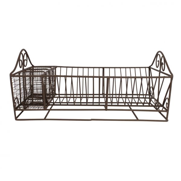 СУШИЛКА ДЛЯ ПОСУДЫ, COMPTOIR DE FAMILLE,  DISH DRAINER 4 SECTIONS CUISIN NAT 40X28XH18 IRON, АРТИКУЛ 676