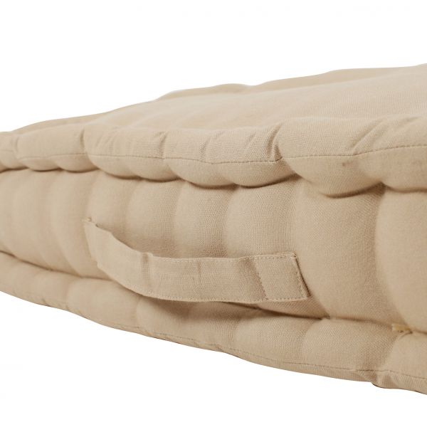 Подушка для банкетки, COMPTOIR DE FAMILLE,  бежевая 122х60Xх10 см., 915